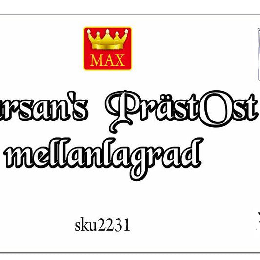 PrästOst mellanlagrad ca 600g back in October
